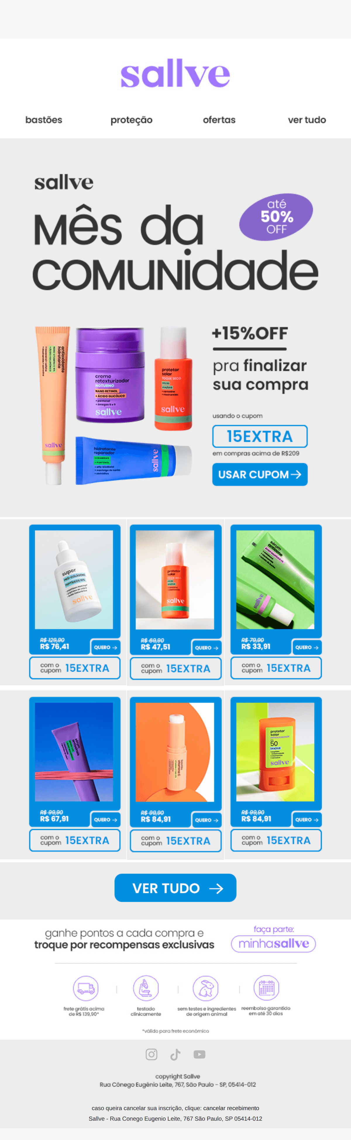 Sallve: +15% OFF com o cupom ████ 🤐