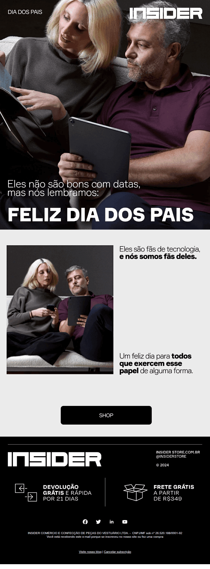 Insider: FELIZ DIA DOS PAIS