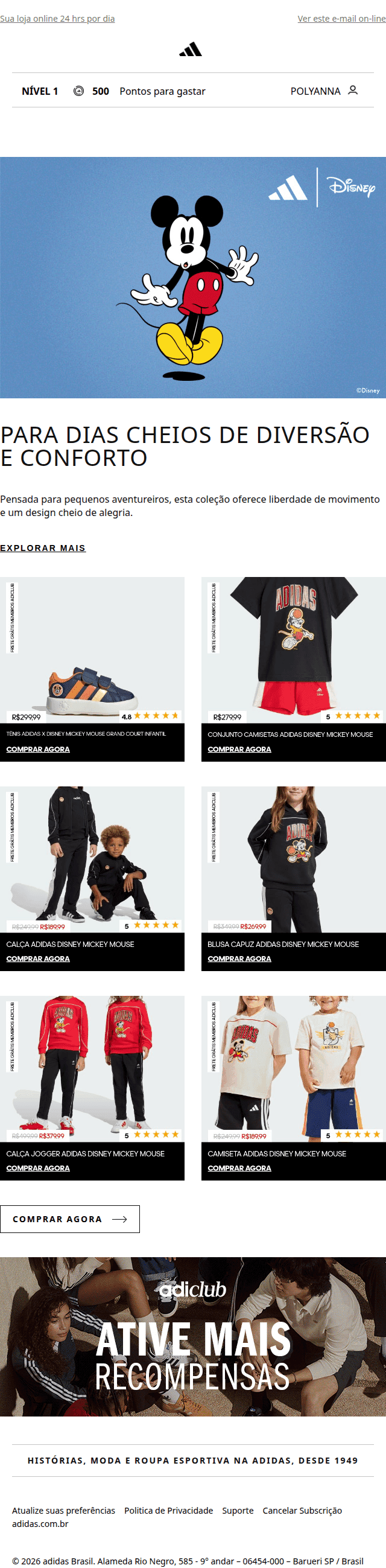 Adidas: Transforme cada dia em uma brincadeira💫