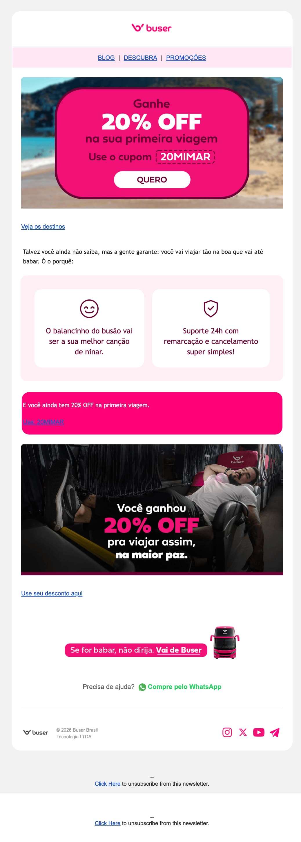 Buser: Isso é um convite. Pra dormir