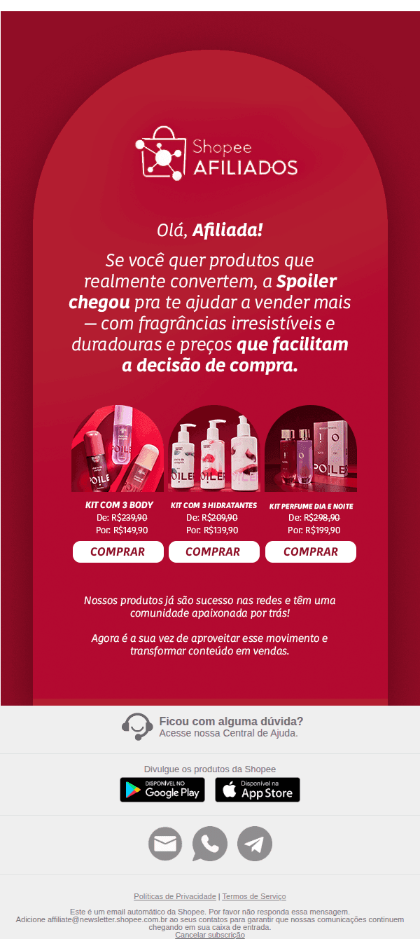 Shopee: Afiliado Shopee, venha lucrar com a Spoiler