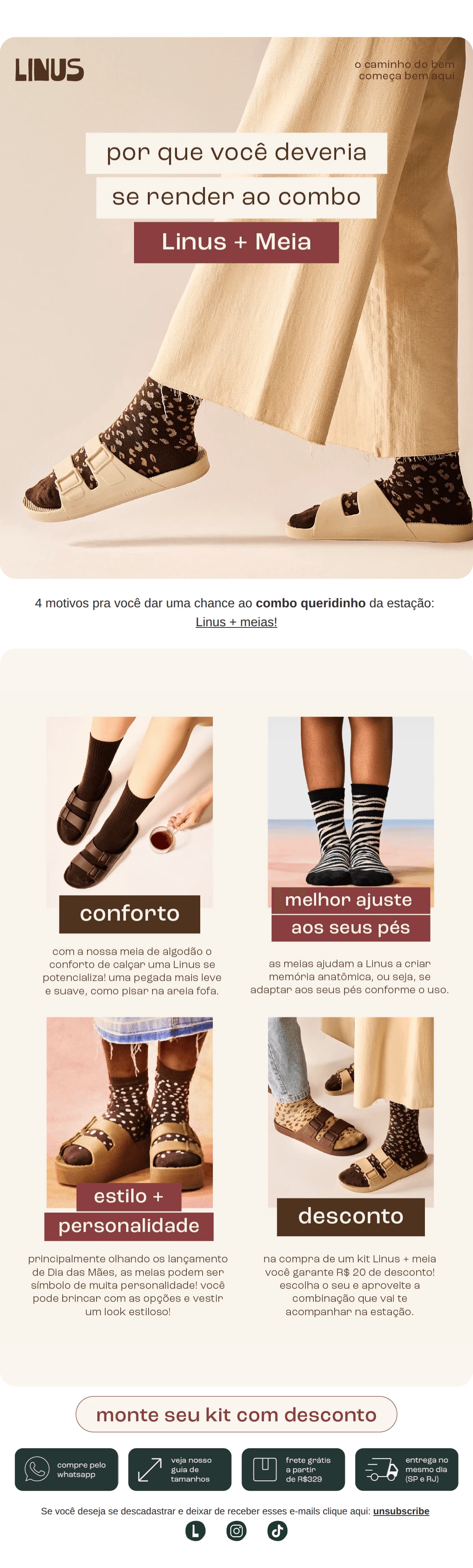 Linus: 4 motivos pra você usar Linus + meia 🧦