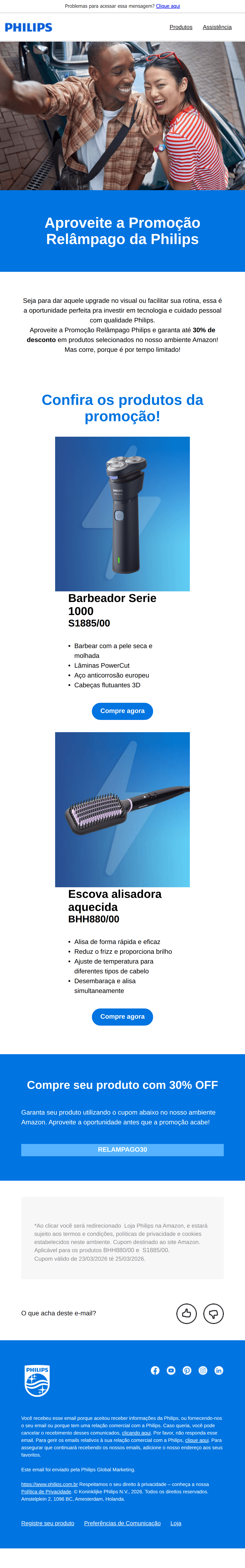 Philips: Promoção Relâmpago Philips