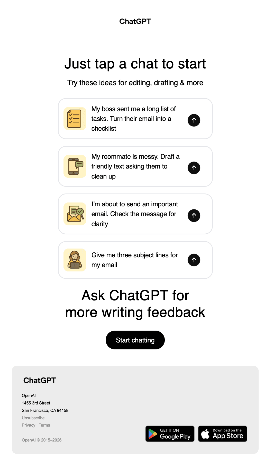 Openai: Write faster with ChatGPT