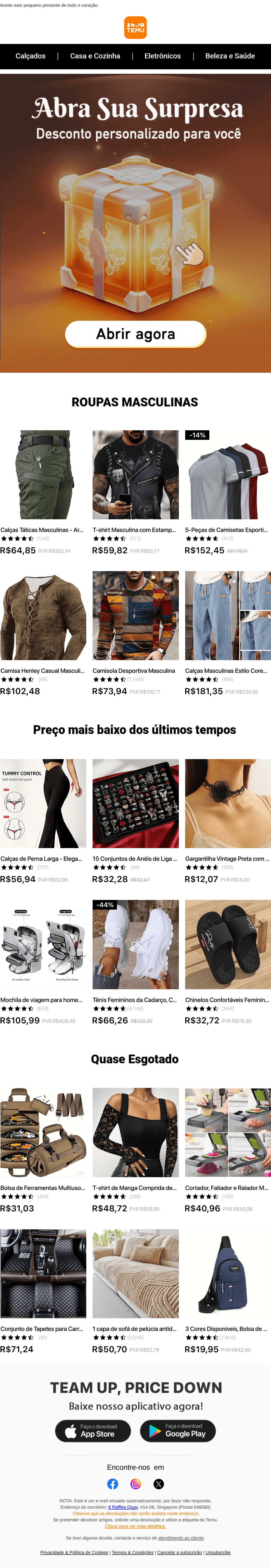 Temu: [name] ..., estamos gratos a você.