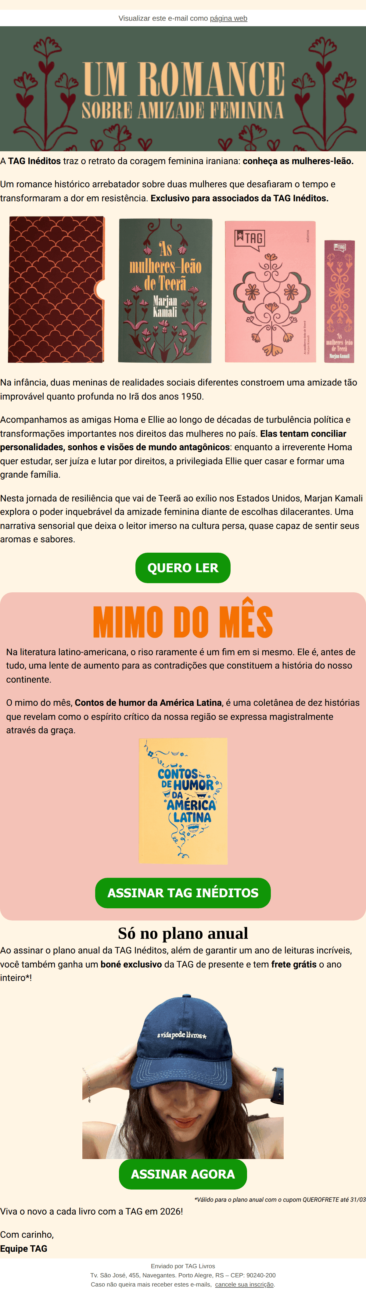 Tag livros: A TAG Inéditos traz As mulheres-leão de Teerã pra você se apaixonar