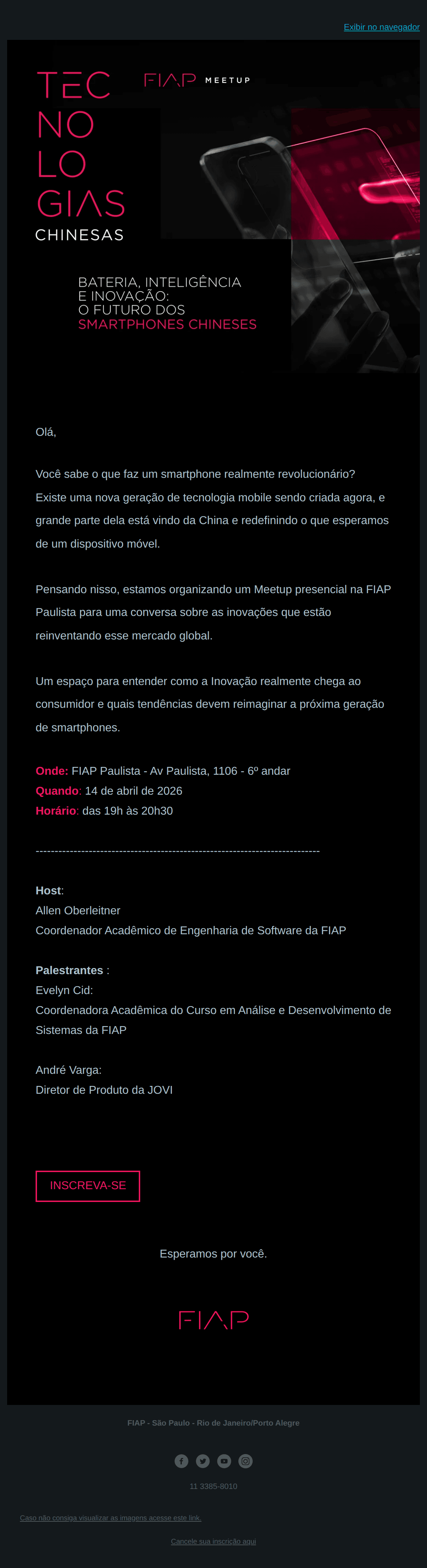 Fiap: FIAP | Tecnologias Chinesas: a nova potência dos smartphones -