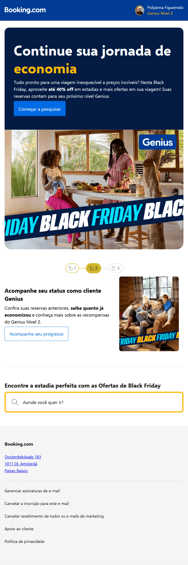 Booking: Atenção, cliente Genius: as Ofertas de Black Friday vêm aí ⭐