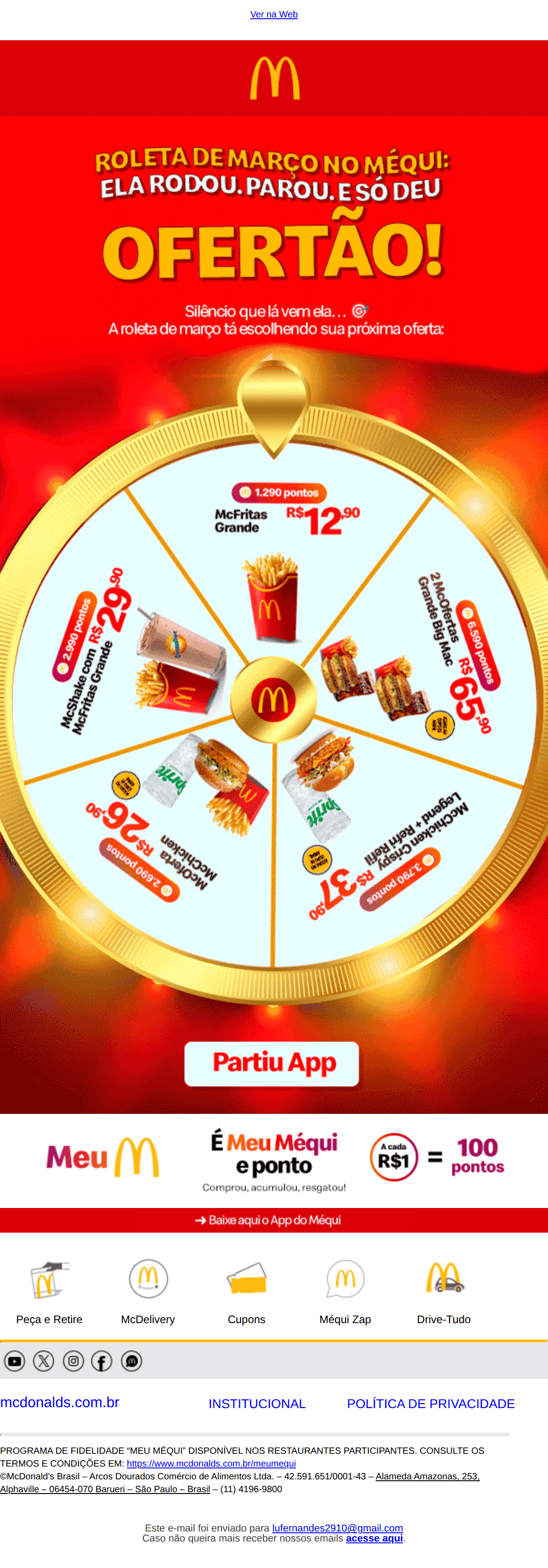 Mcdonalds: A roleta parou em OFERTAS 😏🍔