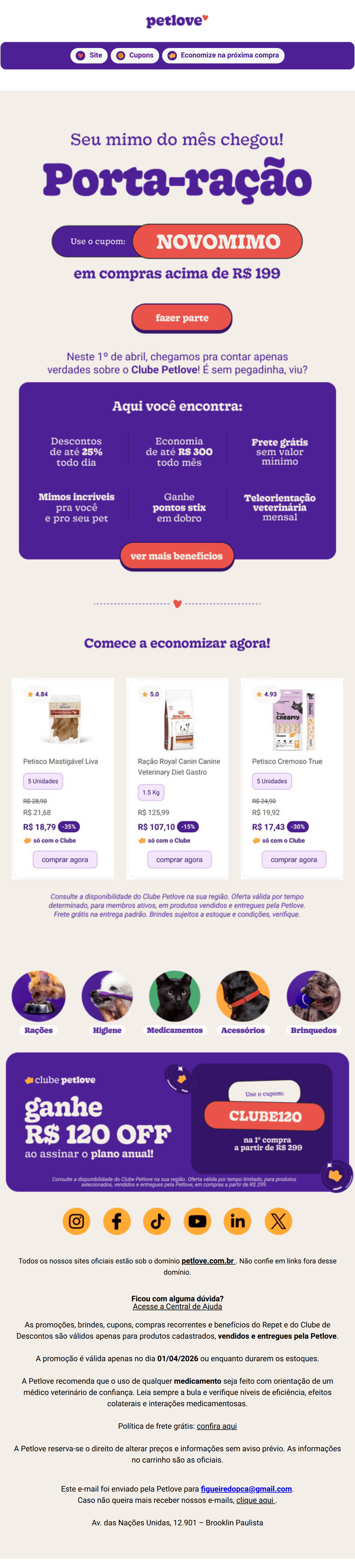 Petlove: 😱 Não é pegadinha de 1º de abril