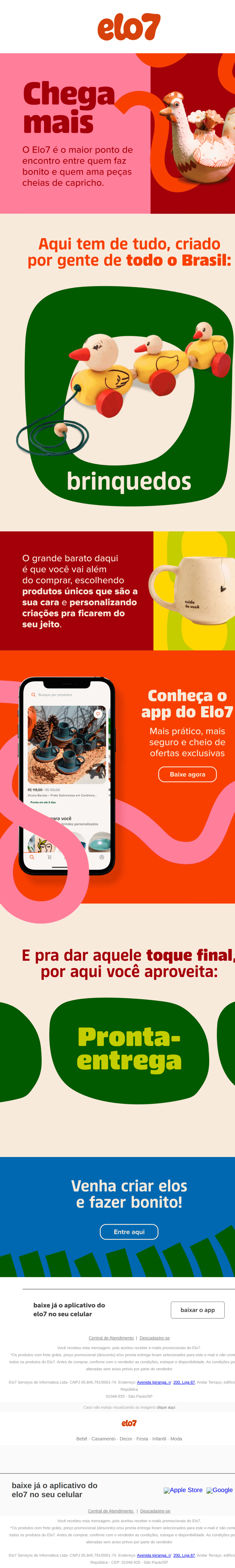 Elo7: Pode entrar! a casa é sua. 👋