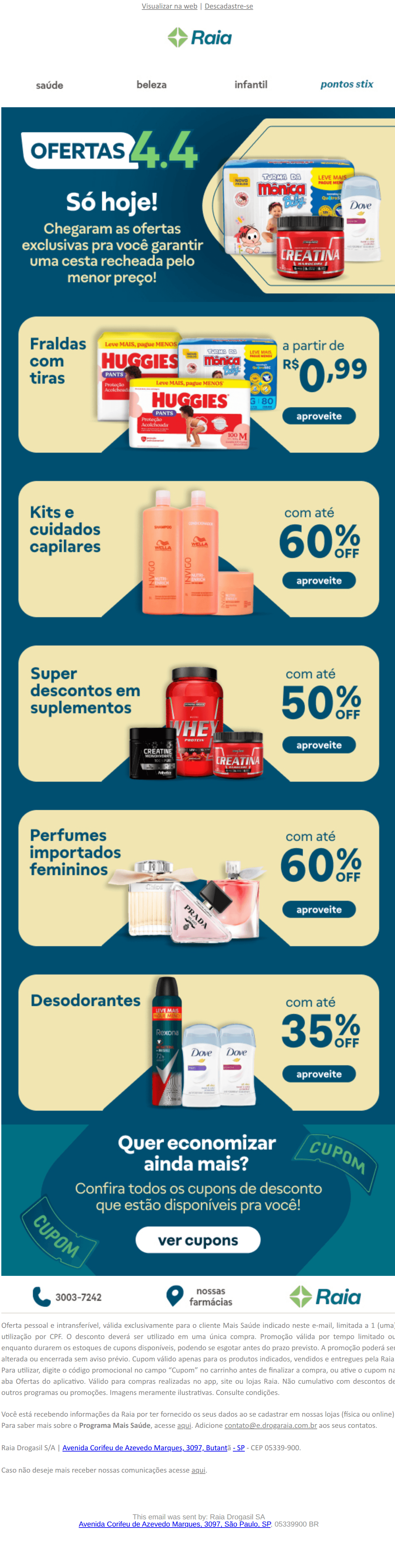 Raia: 4.4 com ofertas imperdíveis!