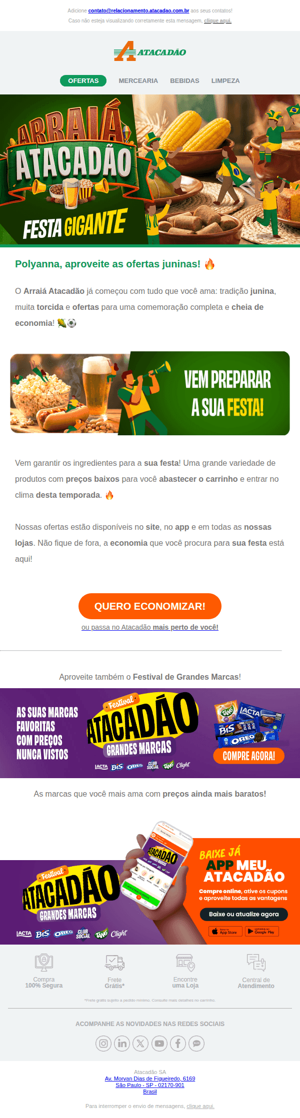 Atacadao: Nosso Arraiá COMEÇOU! 🎉