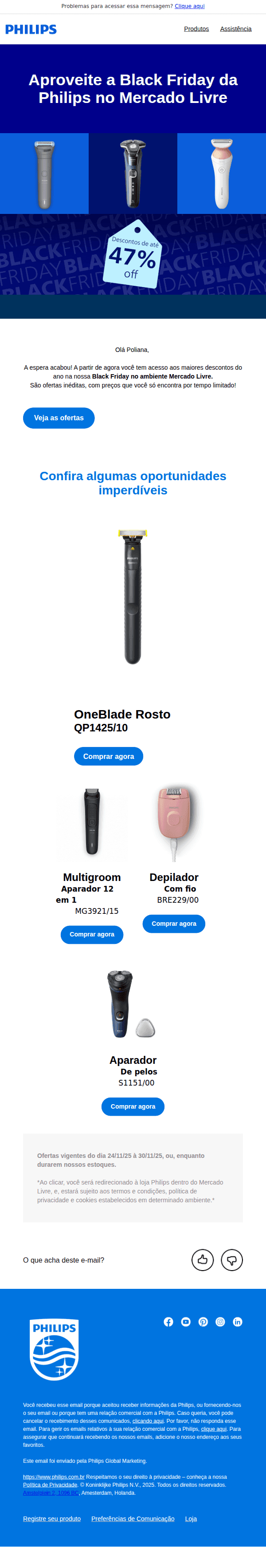 Philips: Começou: Sua Black Friday Meli Exclusiva