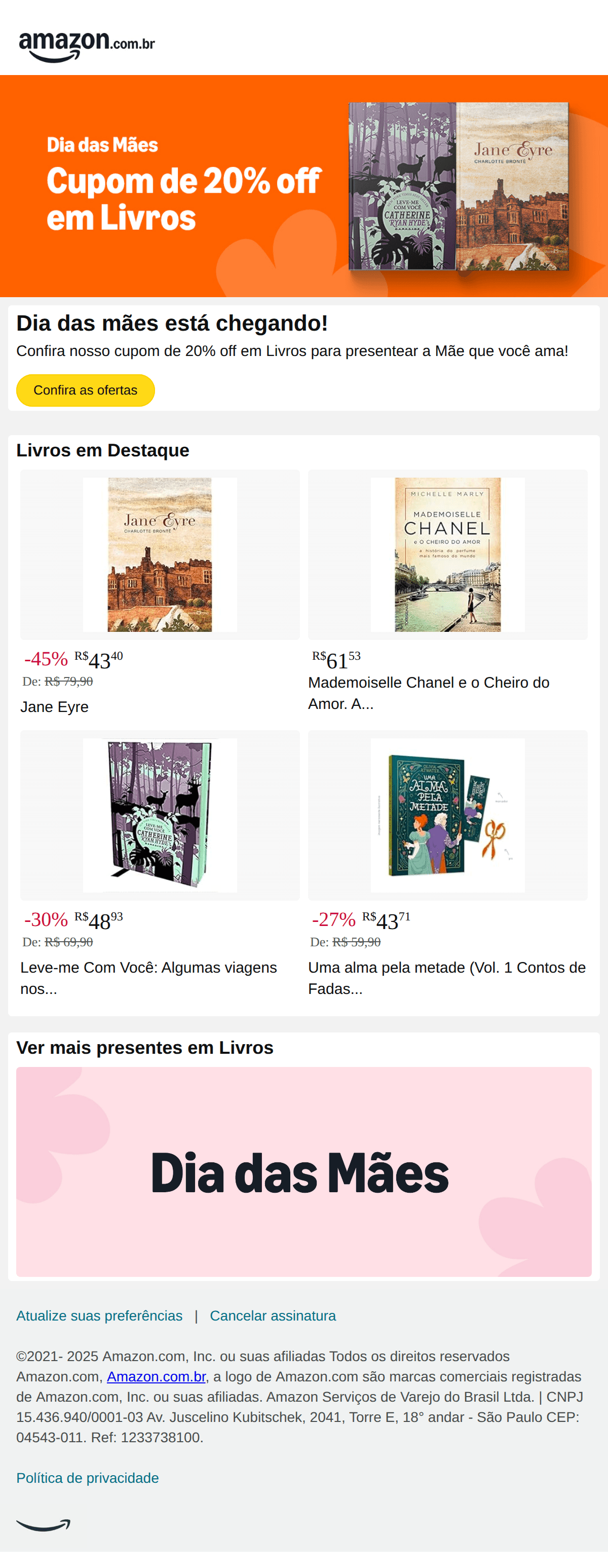 Amazon: Dia das Mães