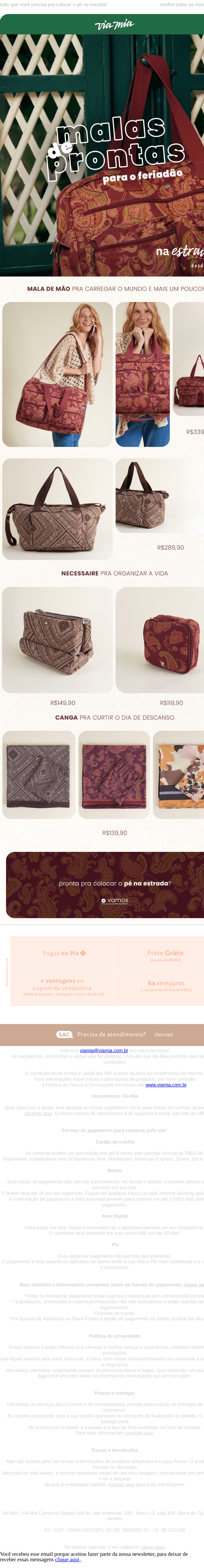 Via mia: pronta pra viajar no feriadão?