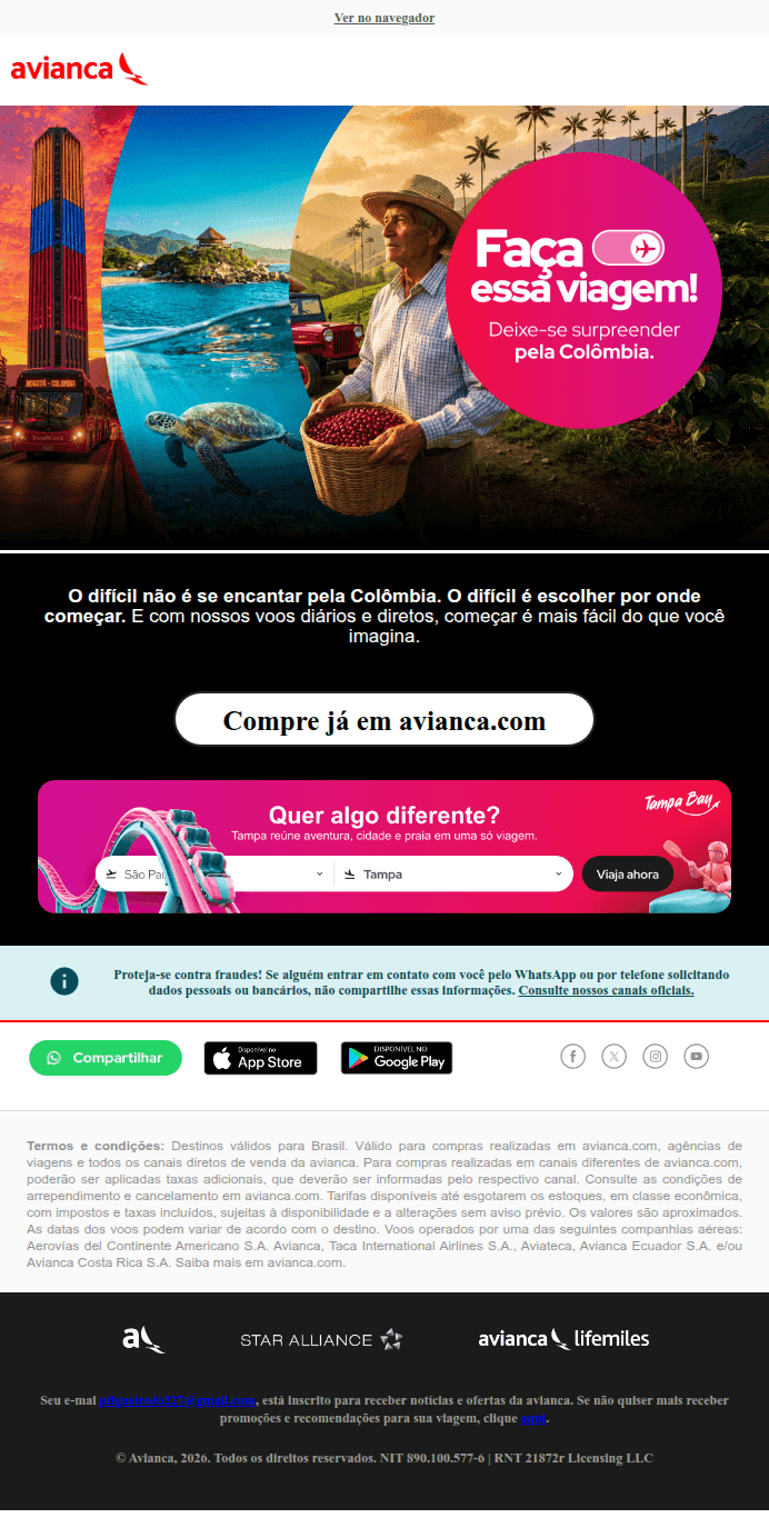 Avianca: Vamos para a Colômbia? 🇨🇴✈️