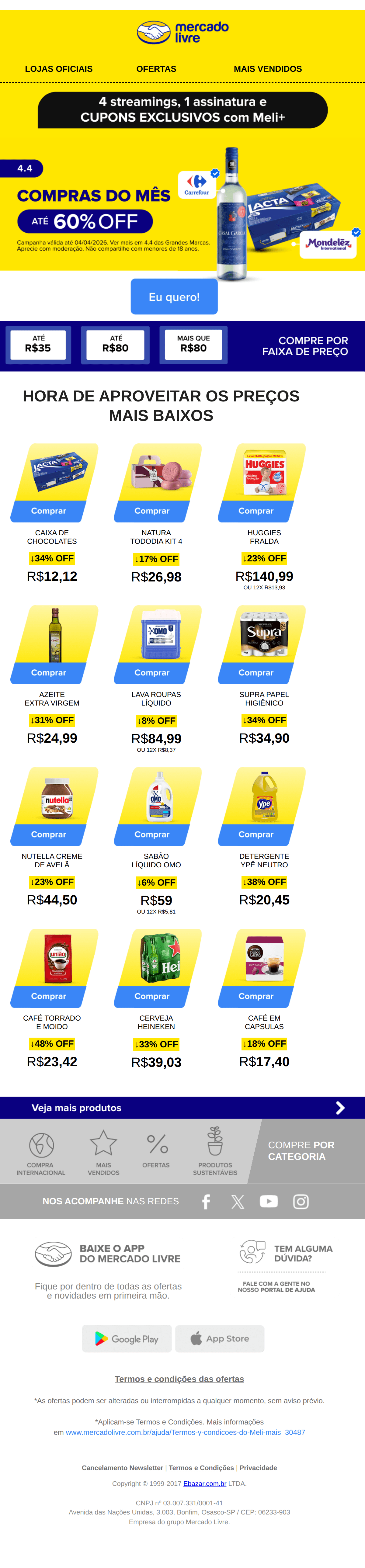 Mercado livre: O mercado do mês mais barato para você 🛒