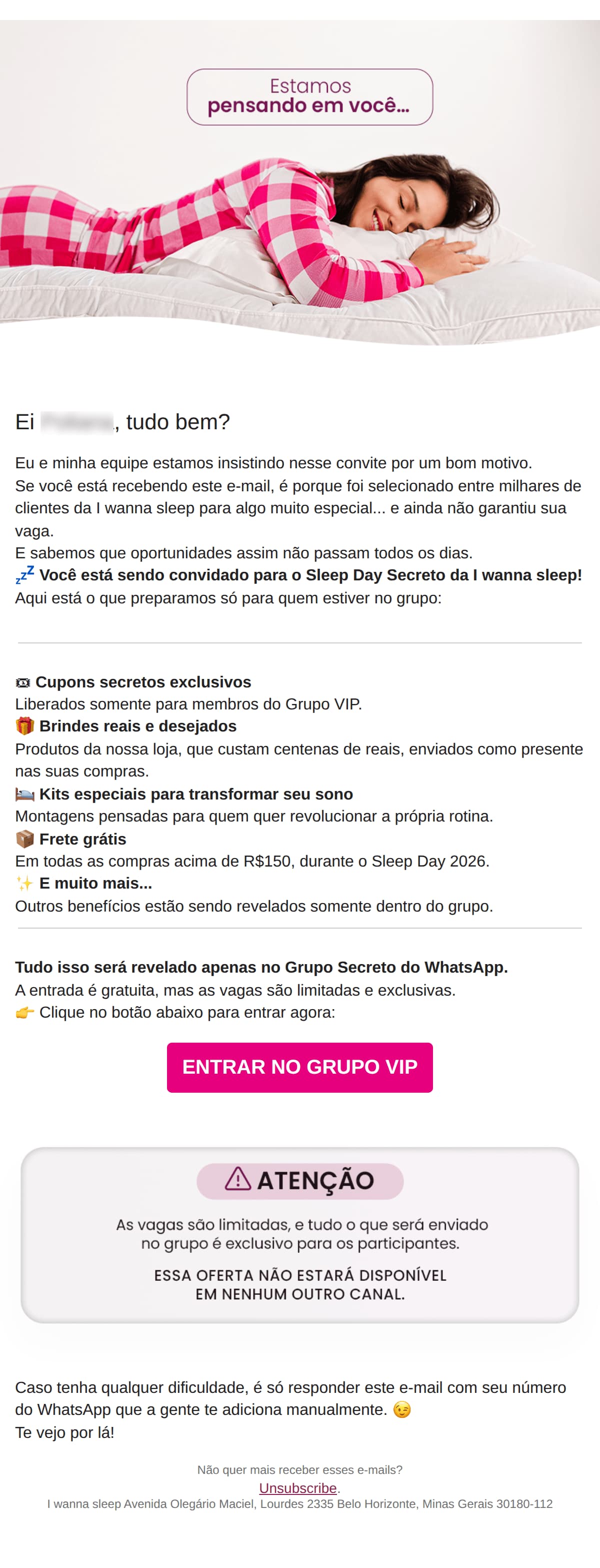 I wanna sleep: A melhor notícia da sua segunda-feira! ✨