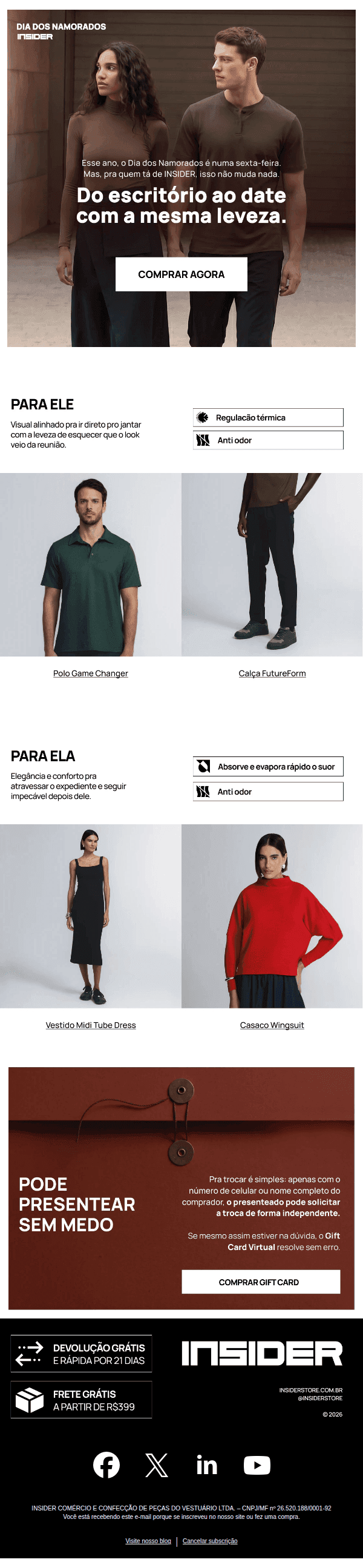 Insider: O Dia dos Namorados cai numa sexta