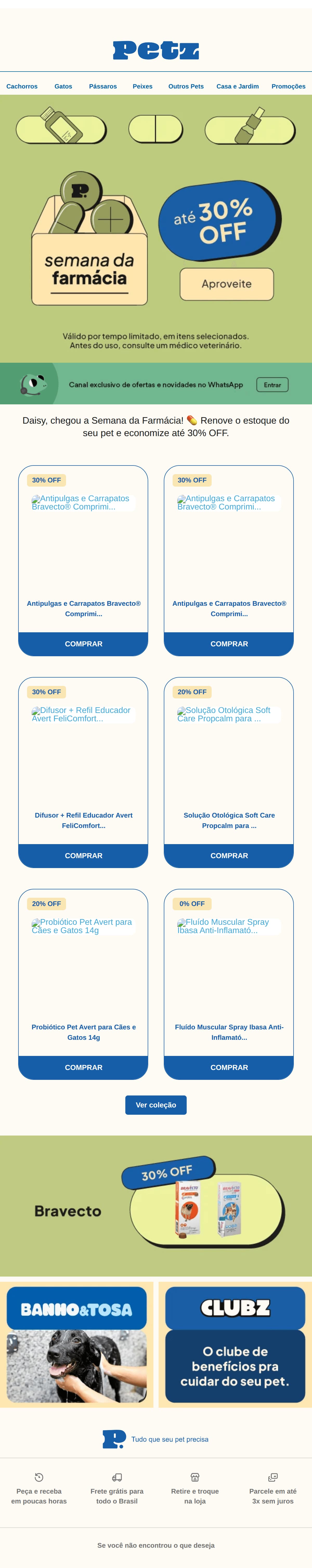 Petz: Chegou a Semana da Farmácia 💊