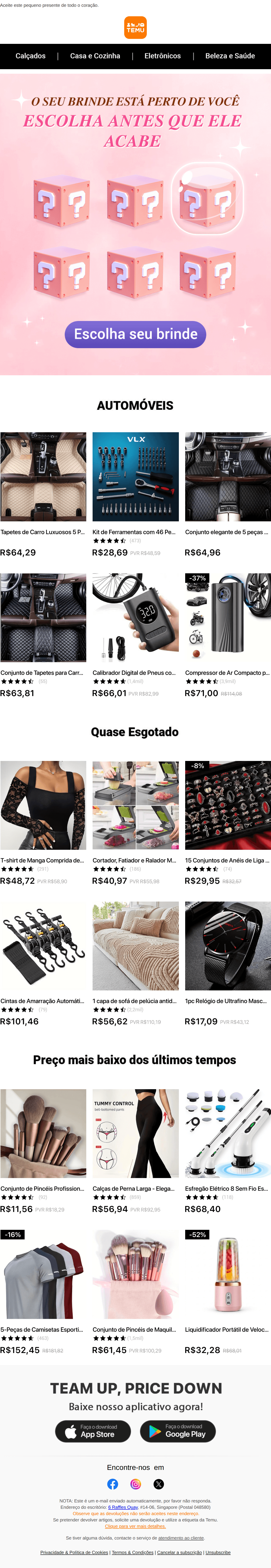 Temu: [name] ..., estamos gratos a você.