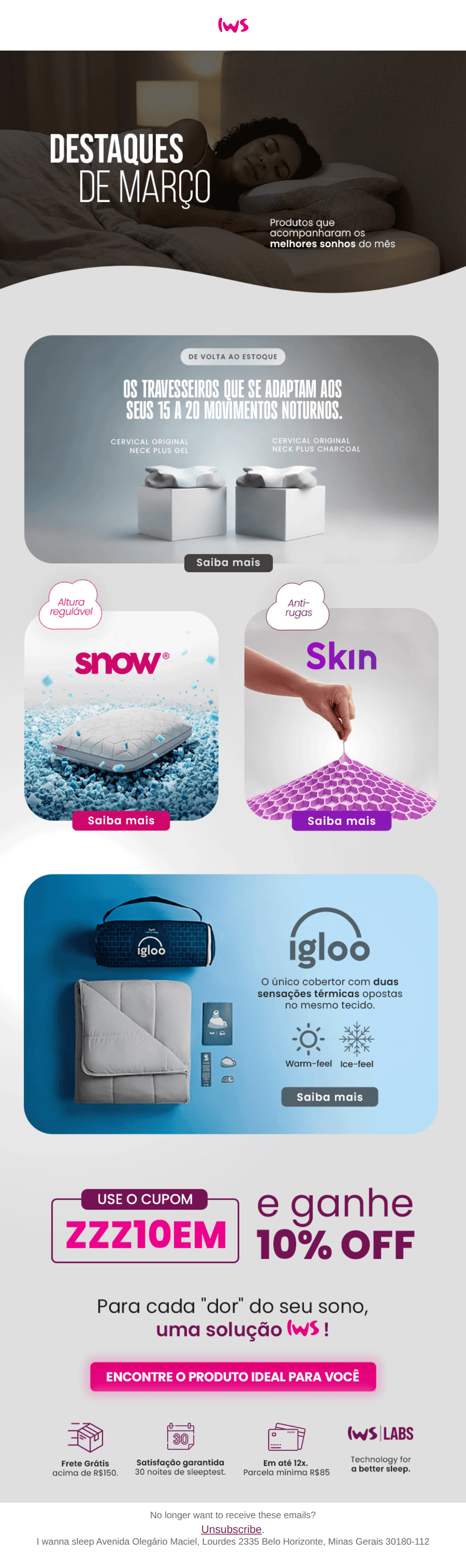 I wanna sleep: Destaques de março.