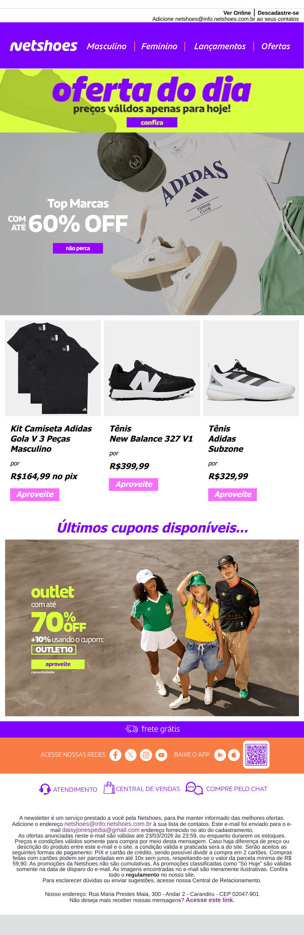 Netshoes: As melhores marcas ...