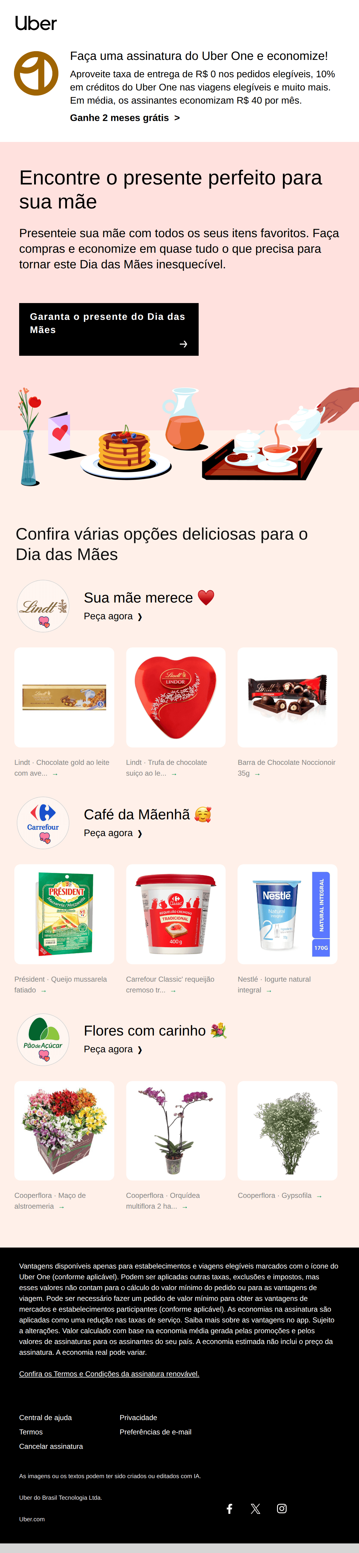 Uber: Economize no seu presente de Dia das Mães deste ano 💖