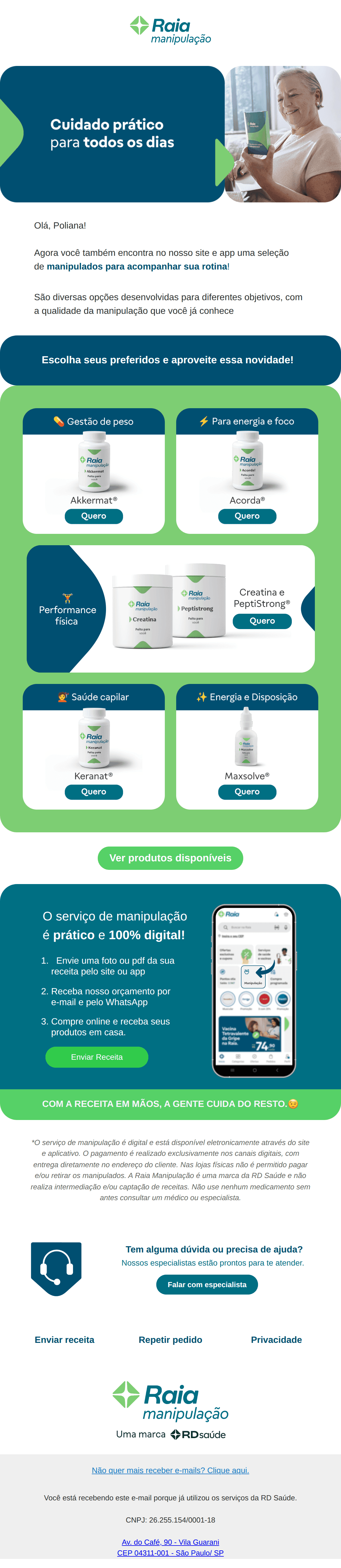 Raia: Manipulados para o seu dia a dia