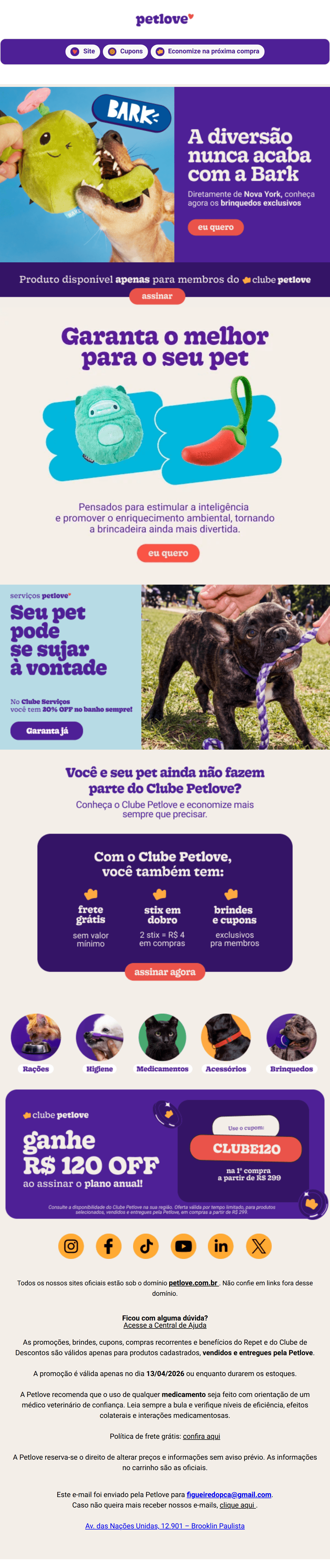 Petlove: Brinquedos de NY pro Brasil 💜