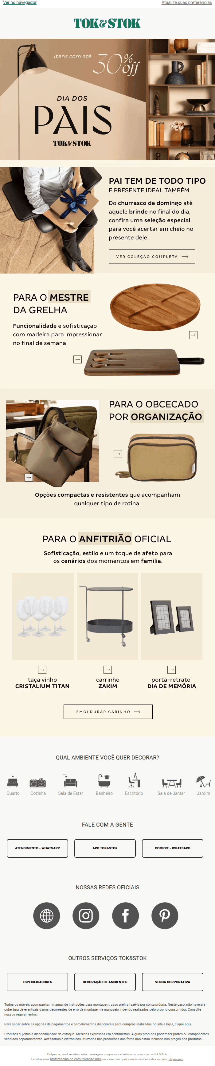 Tok&stok: Um presente para cada estilo de pai 🎁
