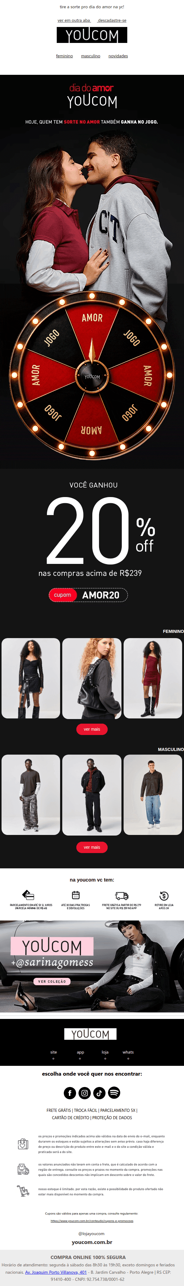 Youcom: sorte no jogo e no CUPOM 🤞