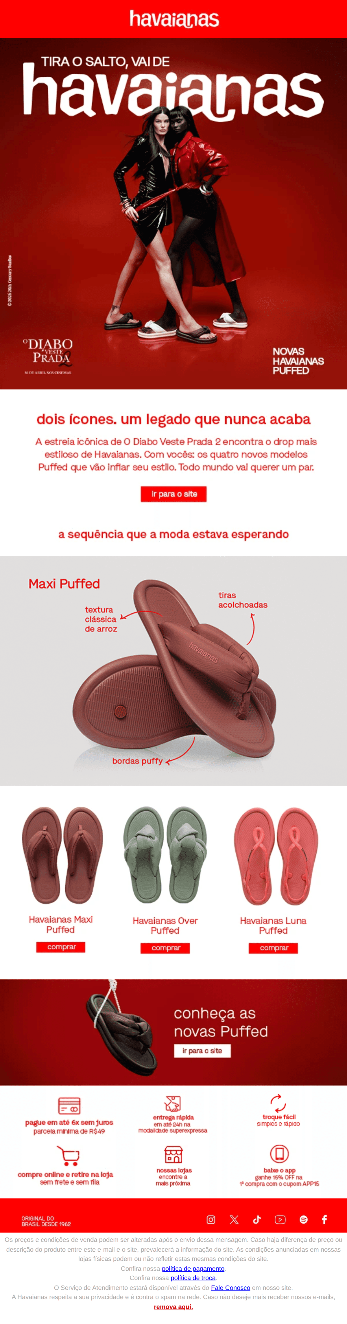Havaianas: Conheça as novas Puffed 🤩