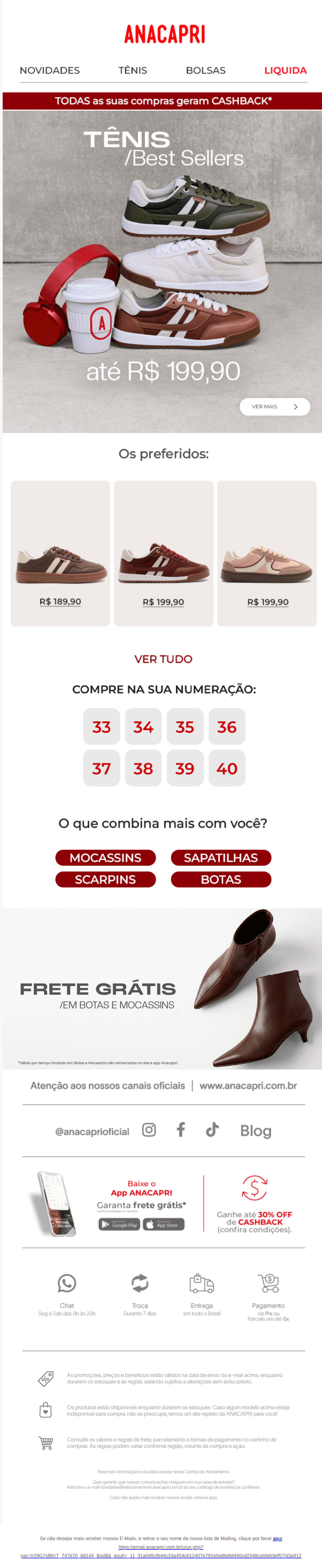 Anacapri: [LEMBRETE] 🔔 Renovar seu tênis agora!