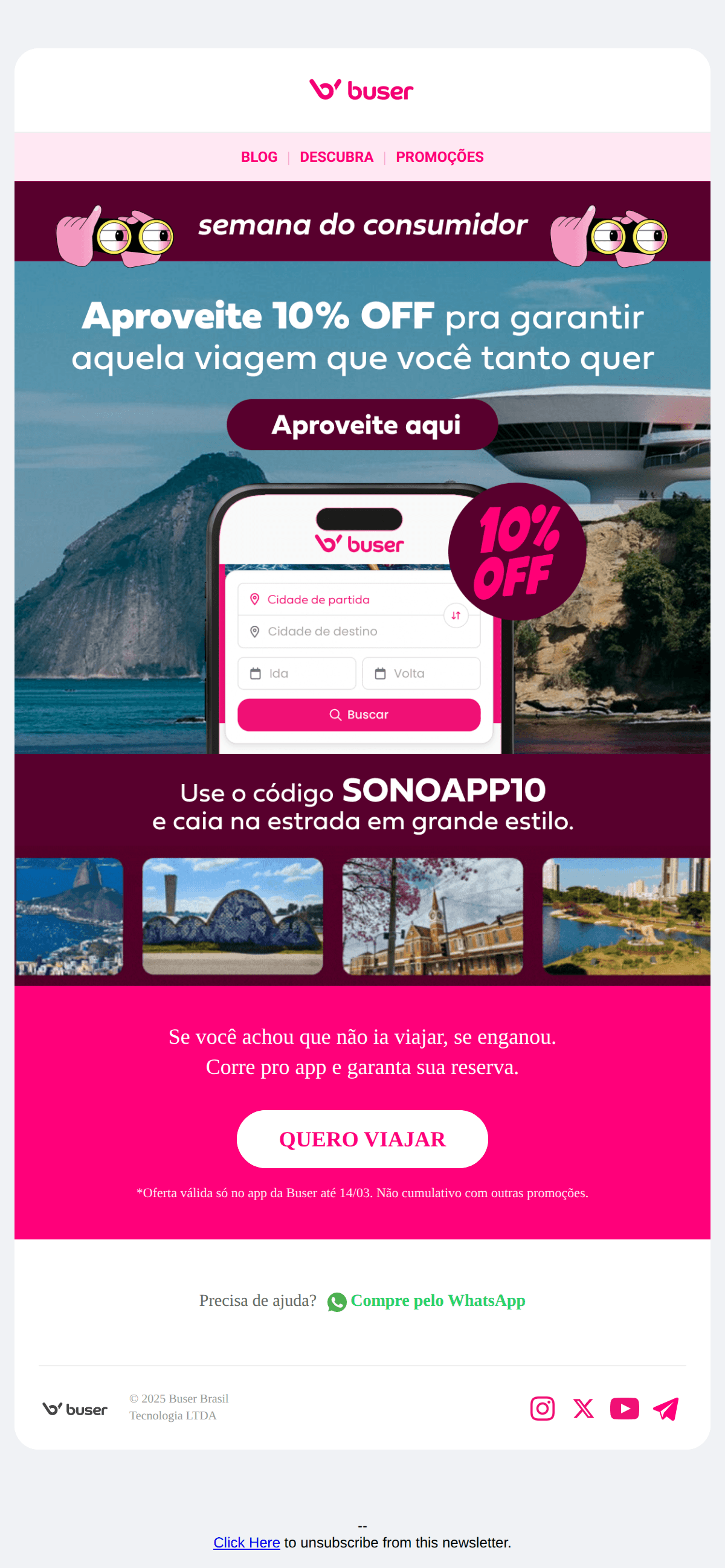 Buser: Tem desconto aqui te esperando...