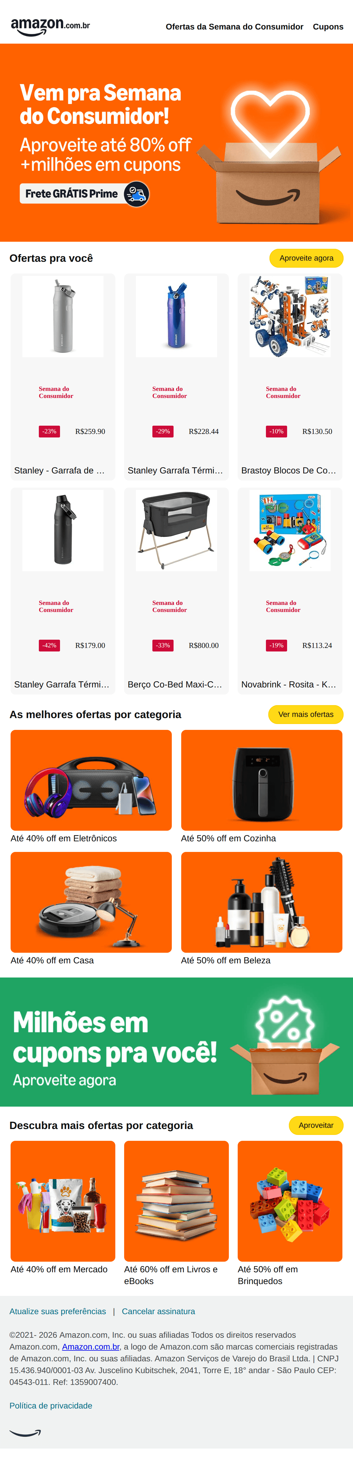 Amazon: Vem pra Semana do Consumidor!