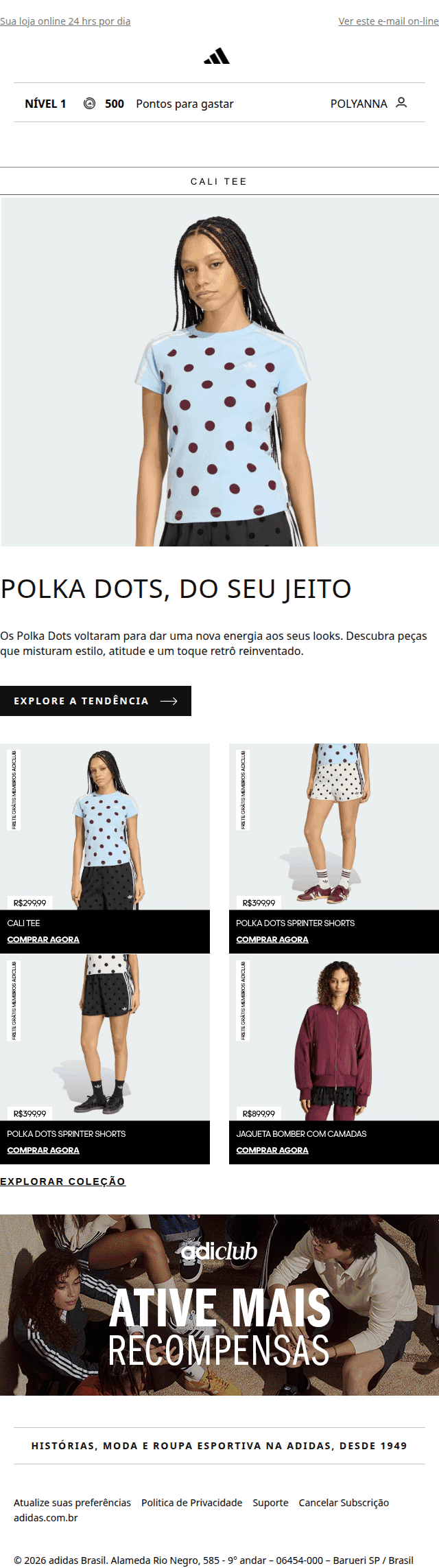 Adidas: Os Polka Dots estão de volta ✨