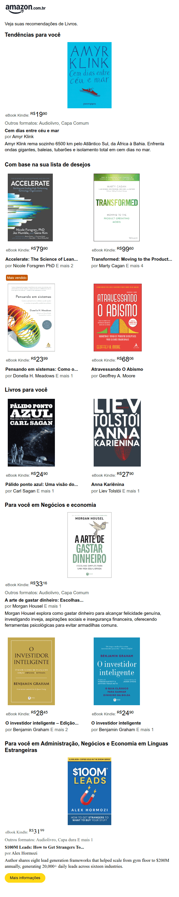 Amazon: Livros recomendados para @name