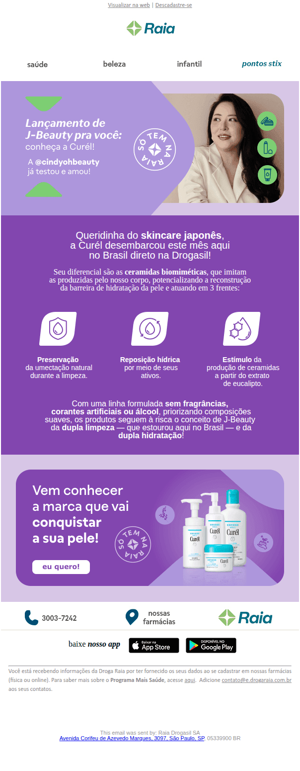 Raia: Direto do Japão pra sua rotina de skincare ✈️