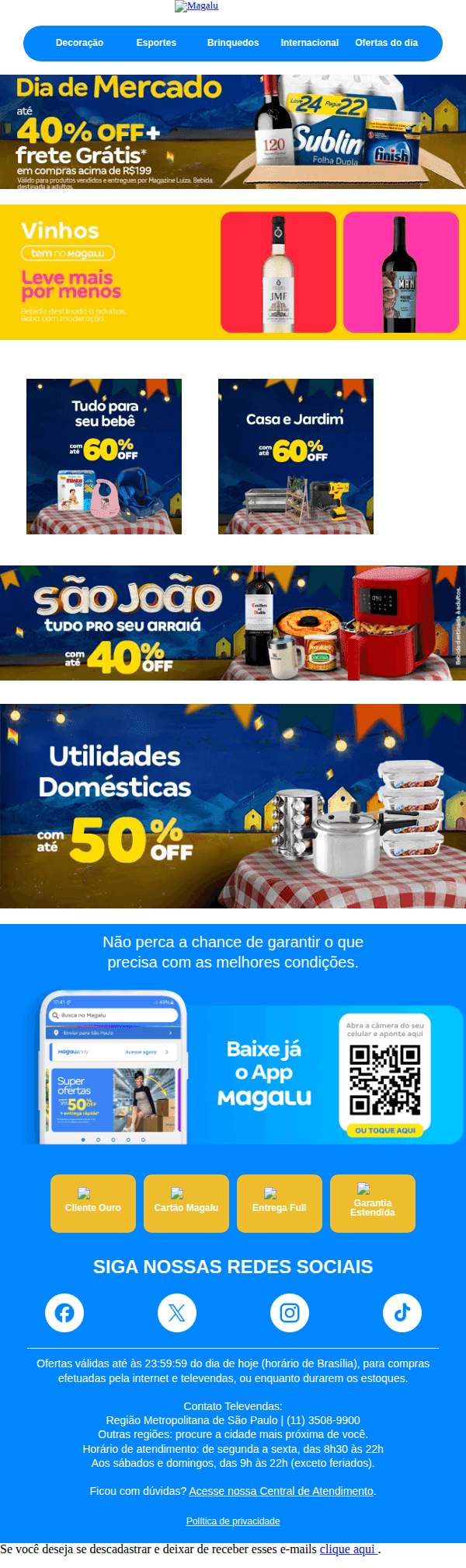 Magalu: O melhor São João está aqui 😍