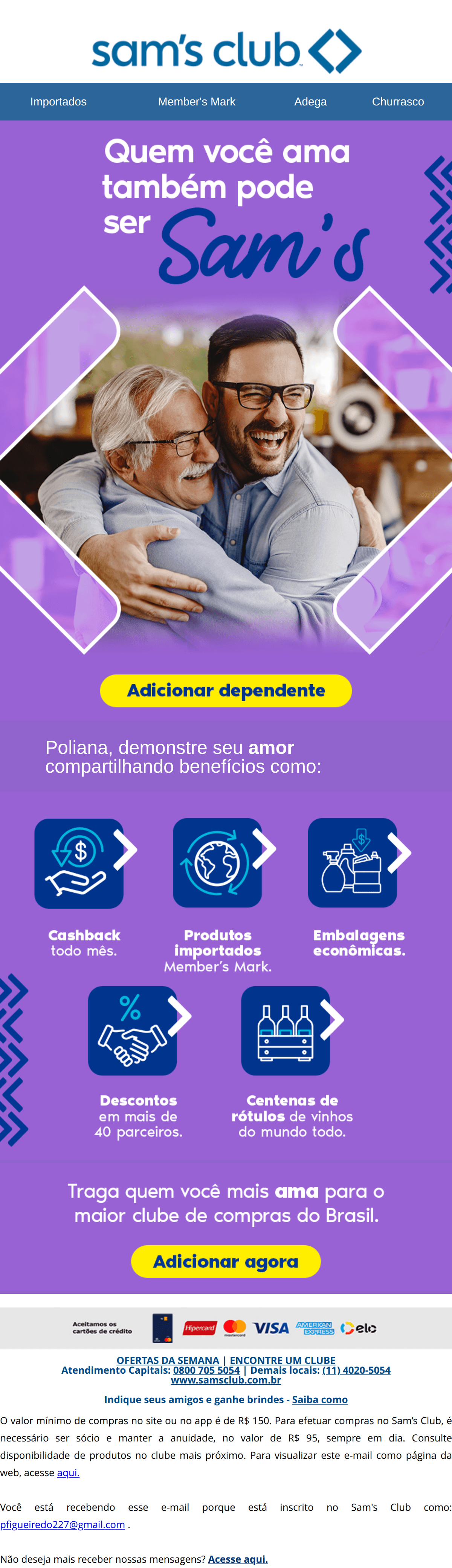 Sam's club: Quem você ama também pode ser Sam's