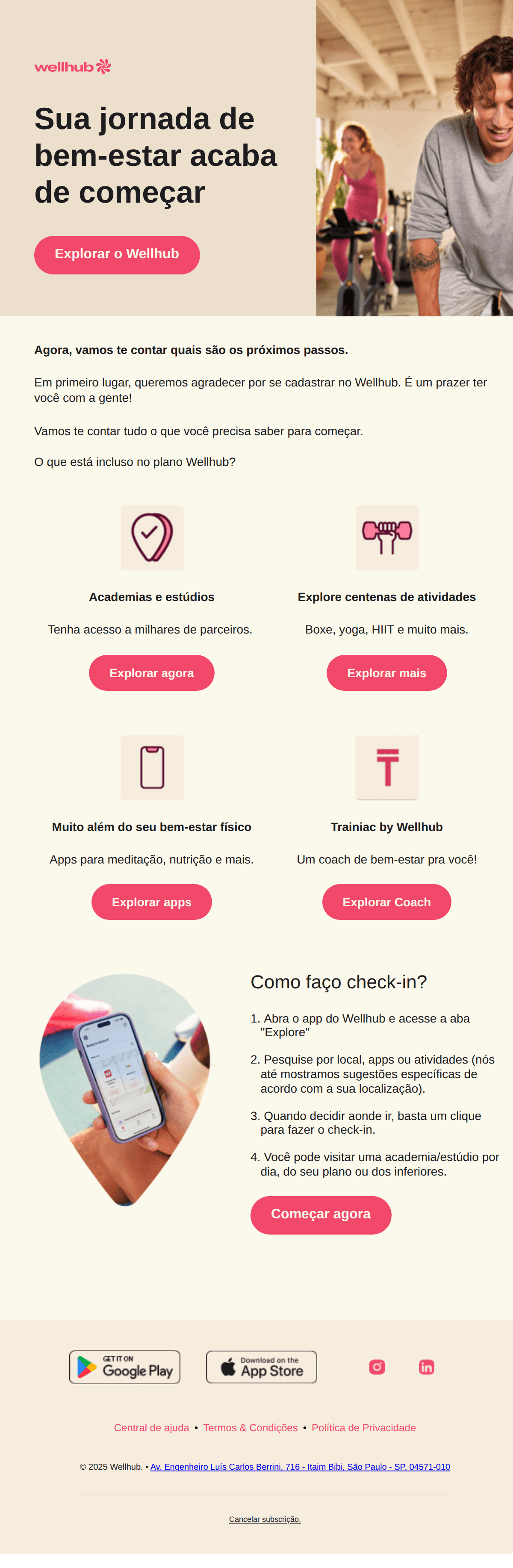 Wellhub: [NAME], conheça o Wellhub! 😉