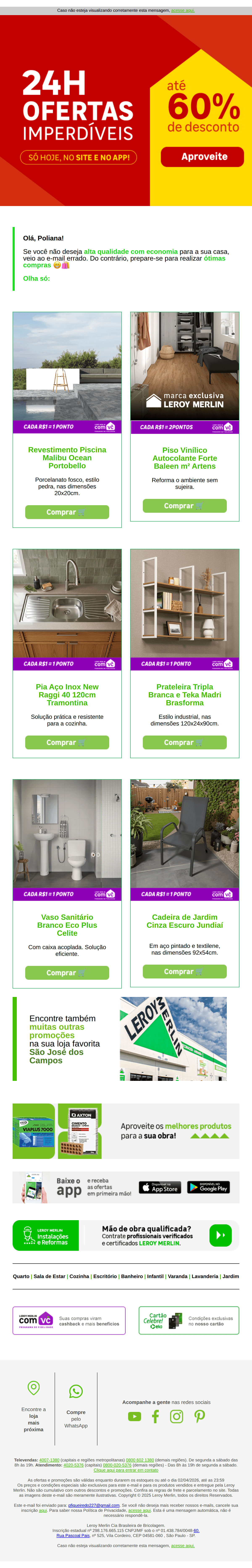 Leroy Merlin: Ofertas imperdíveis meeeesmo 😁🛍️