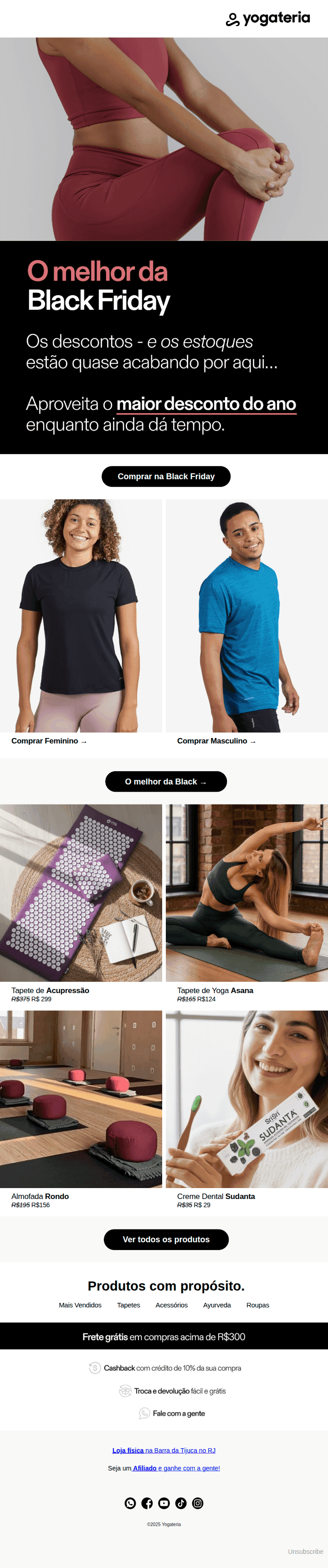 Yogateria: Viu isso? 🔎 Achados da Black Friday