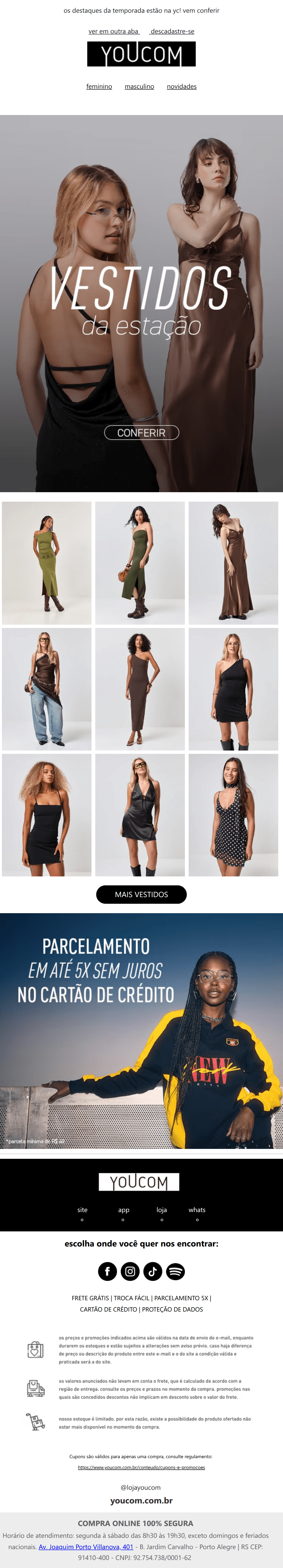 Youcom: vestidos da estação 🍂