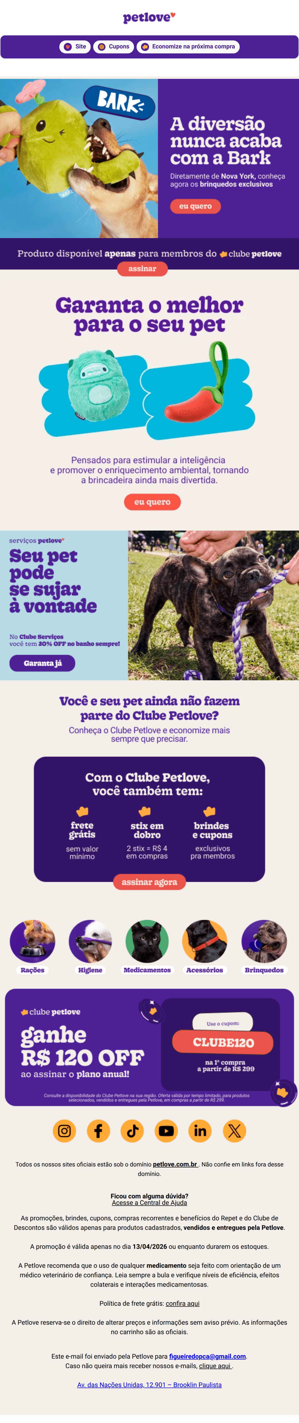 Petlove: Brinquedos de NY pro Brasil 💜