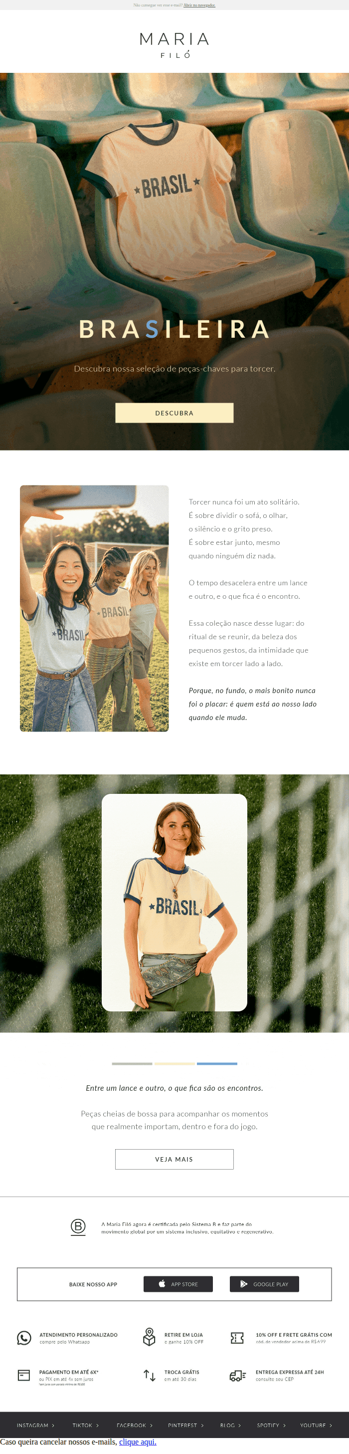 Maria filo: Copa do Mundo na Maria Filó