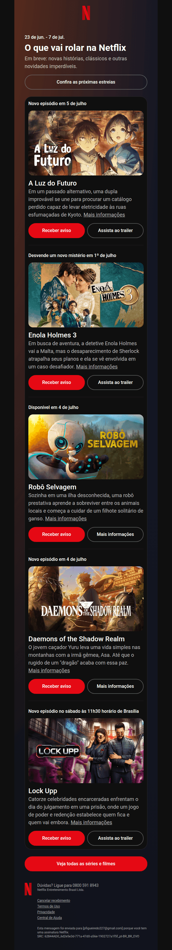 Netflix: [name], veja o que está chegando na Netflix
