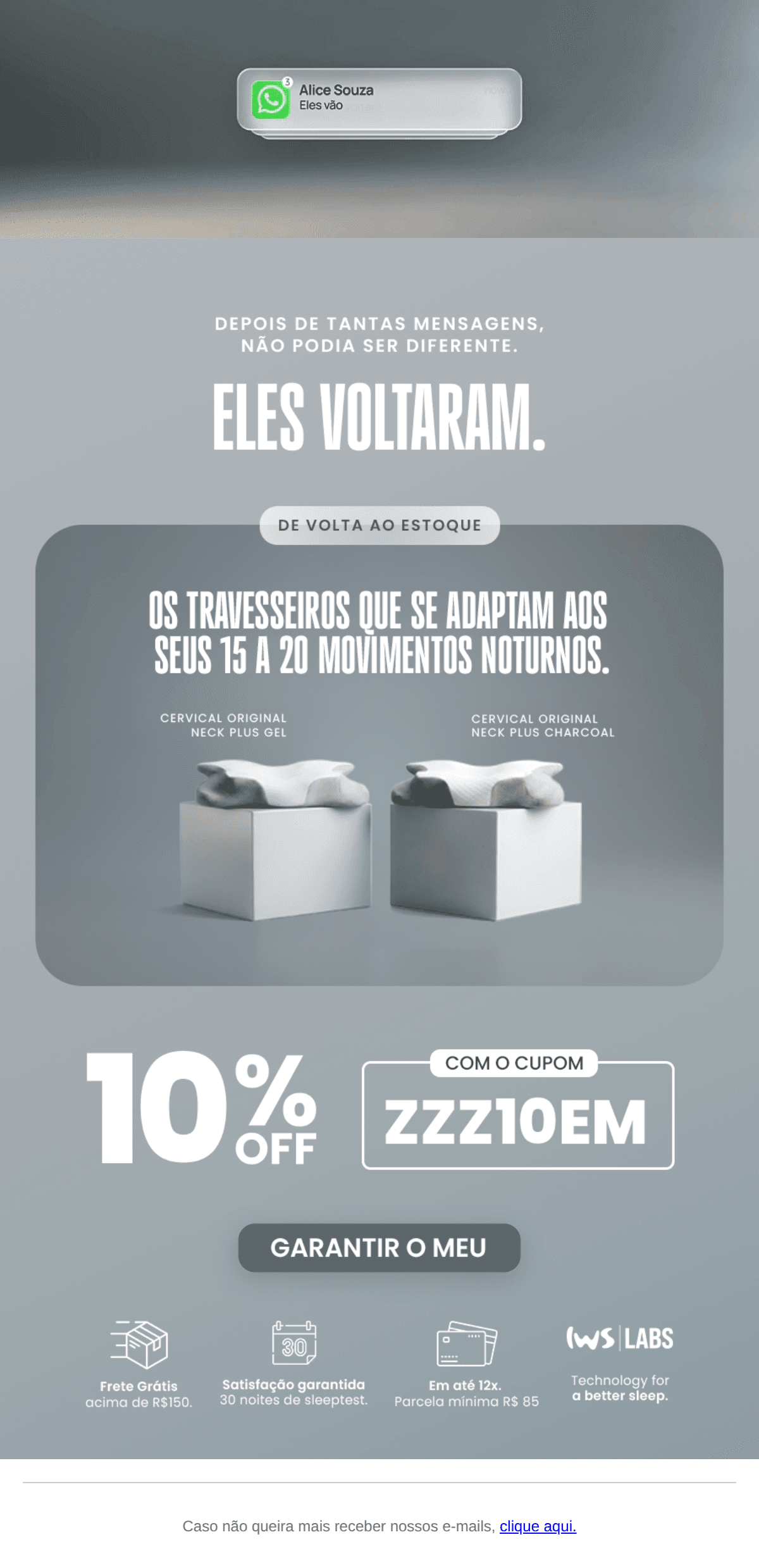 I wanna sleep: Depois te tantas mensagens, não podia ser diferente...